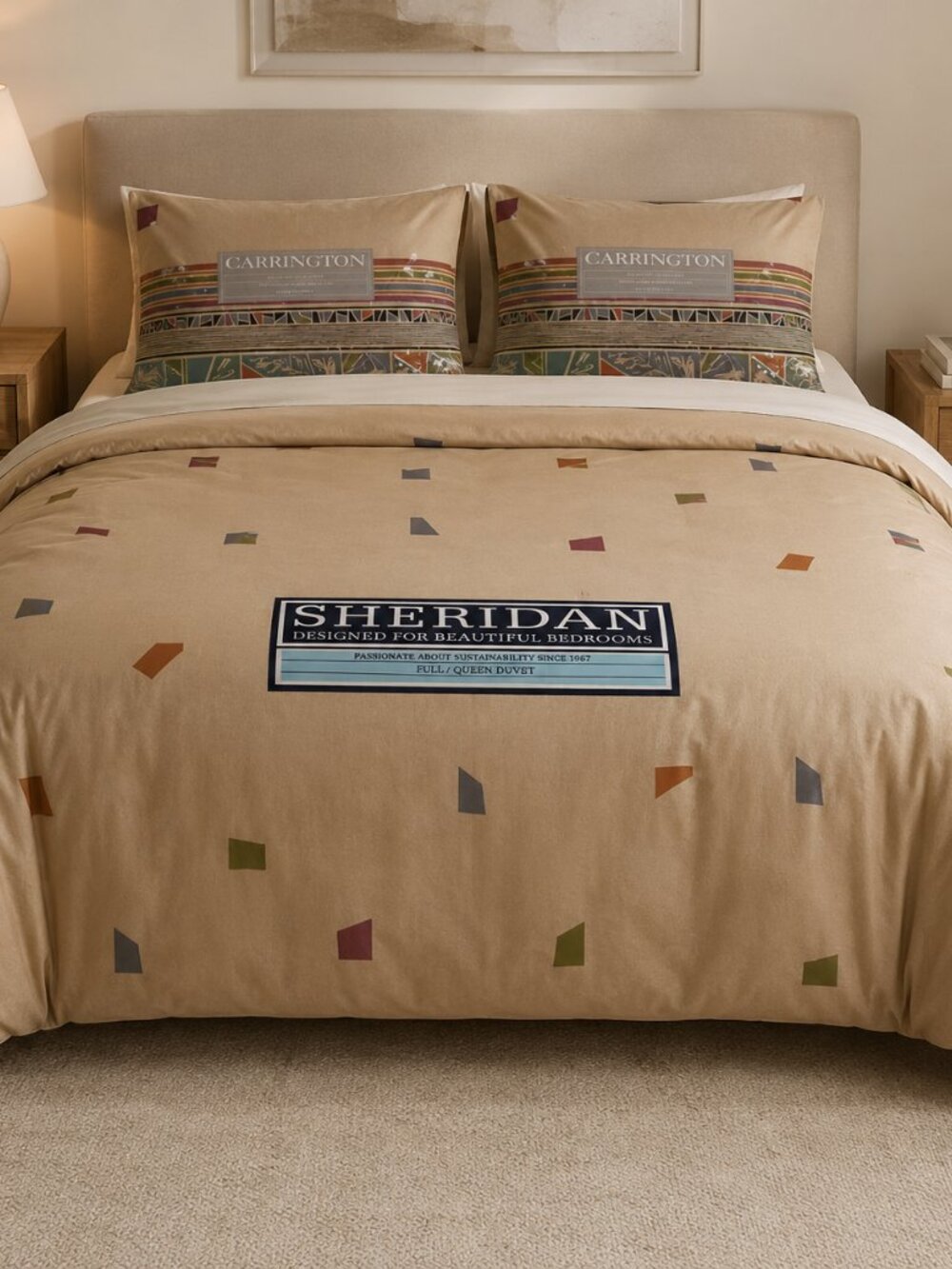 NIP SHERIDAN Australia Carrington Duvet Full/Queen with Jive Pillowcases